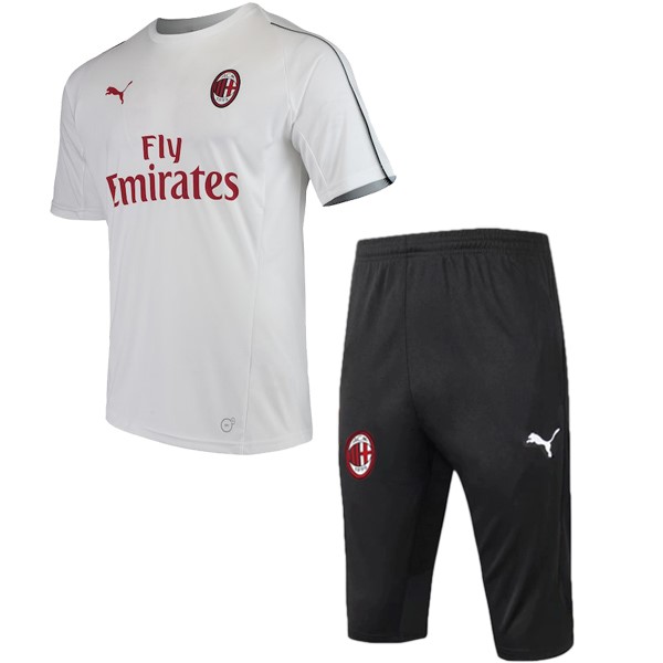 Entrenamiento Milan Conjunto Completo 2018/19 Blanco